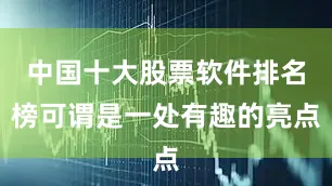 中国十大股票软件排名榜可谓是一处有趣的亮点